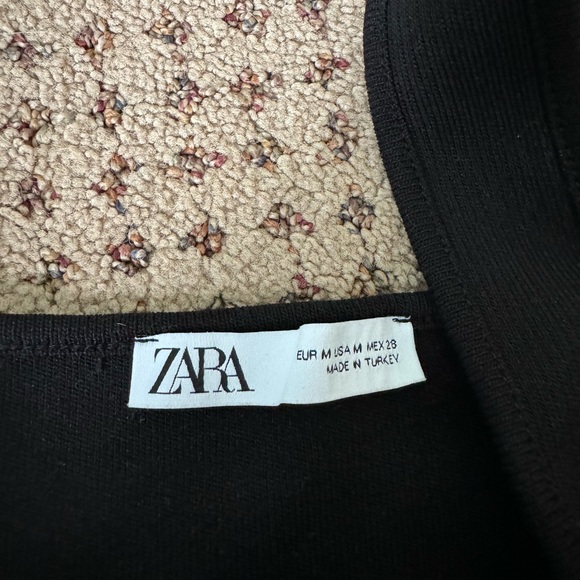Zara black cropped top - Picture 2 of 2
